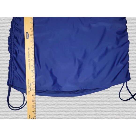 NEW Jessica Simpson 2pc Tankini Skirtini Swimsuit 1X Blue Embroidered - Picture 16 of 16